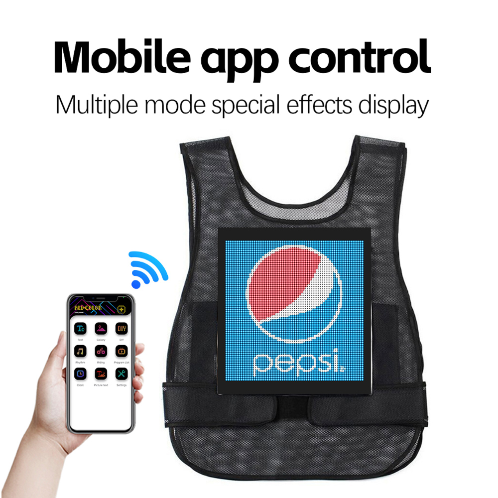 LED Matrix Vest Screen
