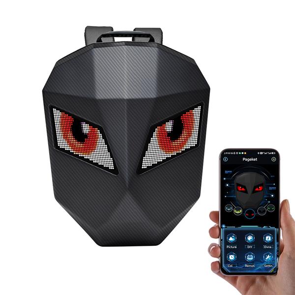Carbon Fiber Texture Iron LED Backpack
